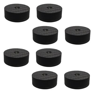 Nanomaru Insulator 30x10mm Spike Holder 4K Carbon Fiber Audio Speaker Spike Base Speaker Stand Shock Absorption Black Set of 8 Anti-Vibration