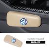 LMN1 Emblems For Volkswagen VW Car Knee Pad Leather Elbow Rest Pad Headrest Car Accessories Golf Jetta Passat Mk4 Mk5 Mk6 CC B5 B6 B7