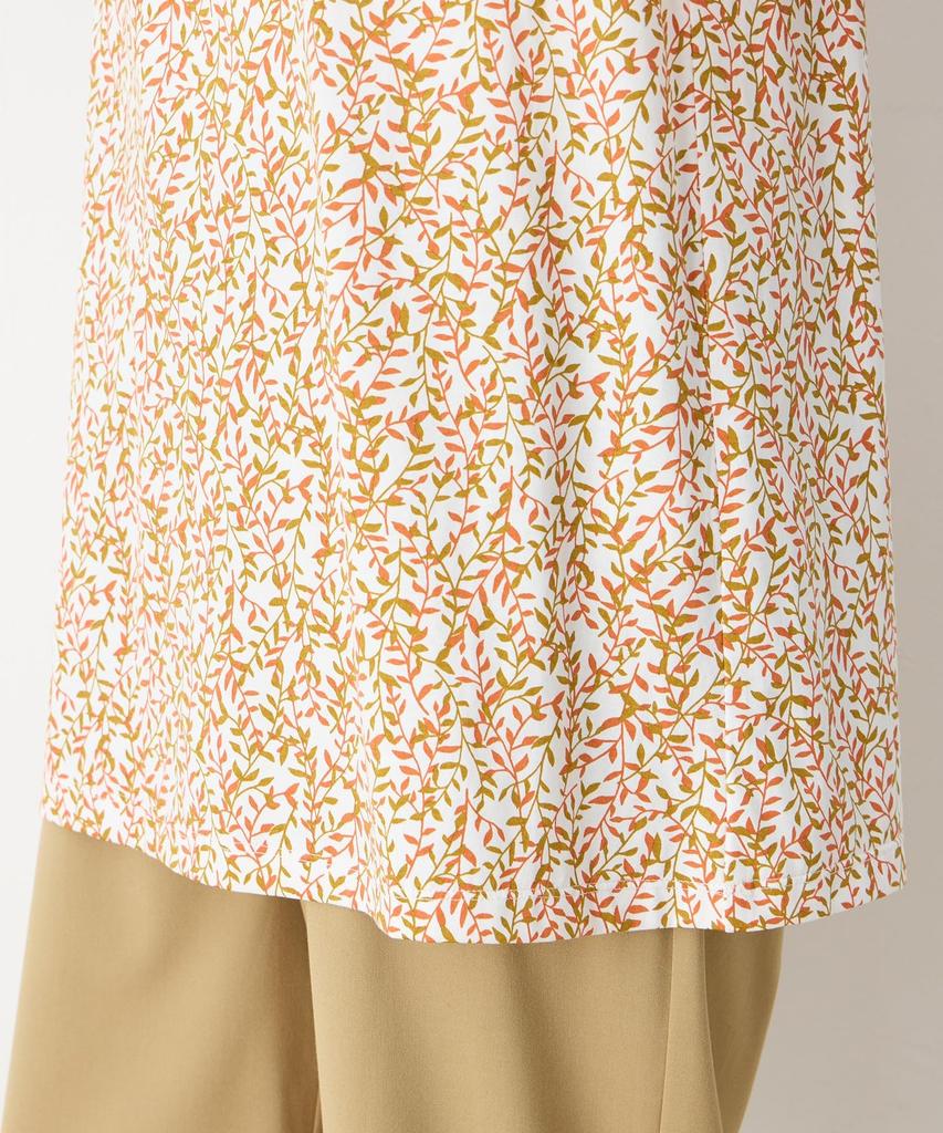 DECOY Cooling and UV Protection Cool Cotton Premium Gathered Sleeve Tunic 491202 T-Shirt, Women's, Orange,