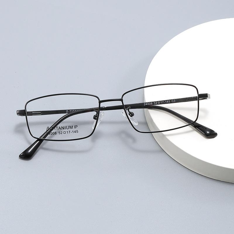High Quality B Titanium Reading Glasses Men Women Small Square Frame Fashion Presbyopic Eyeglasses Business Rectangle Glasses