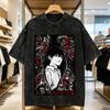 The Summer Hikaru Died Washed T Shirt Male  Vintage Cotton T Shirts Summer Crewneck Hip Hop Tees Design Big Size Clothing