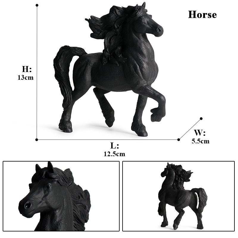 Oenux Nutztiere Gaul Fohlen Clydesdale Araber Pferdemodell Actionfiguren Reiterlich Pvc Sammlung Bildung Kinderspielzeug Geschenk