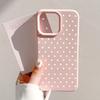 Weißes Polka-Dot-Muster Handyhülle für iPhone 11 12 13 14 15 16 17 Pro Max 17 Air 16 Plus Stoßfester Bumper Weiche Silikonhülle