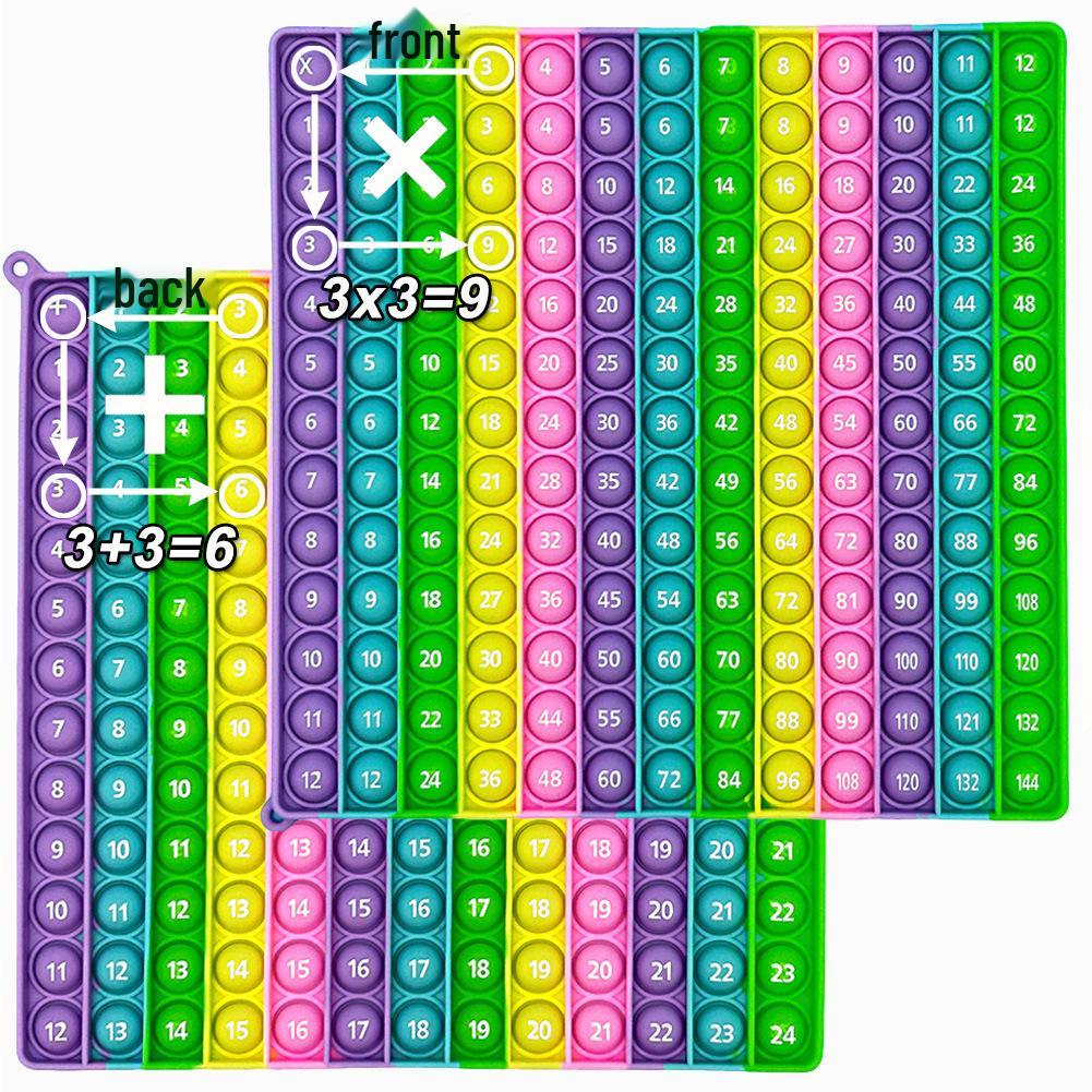 Macaron Multiplication & Addition Practice Board: Educational Math Toy