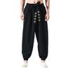 Men Linen Harem Pants Male Jogger Retro Wide Leg Track Pants Hombre Hip Hop Streetwear Trousers