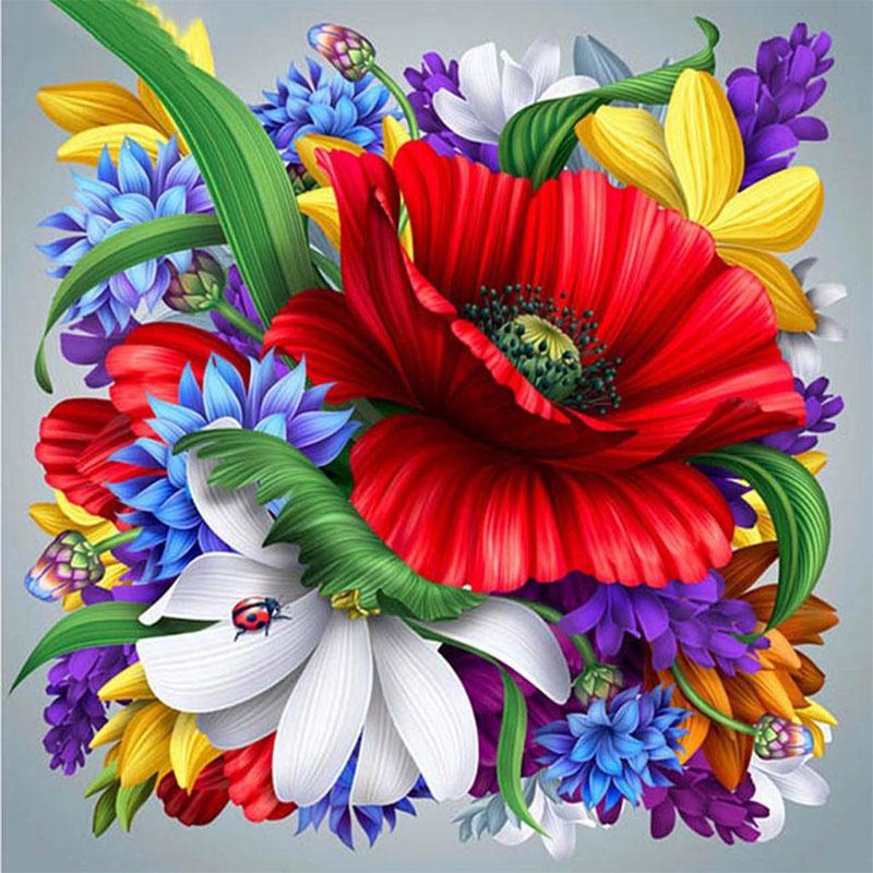 Diamond Painting Mandala Flowers Cross Stitch Diamond Embroidery Plant Landscape Mosaic Handmade 5d DIY Picture Of Rhinestones Home Decor