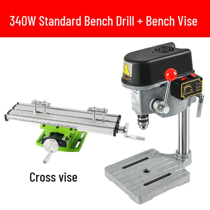 220V Micro Mini Drill Press: Multifunctional Bench Milling & Drilling Tool for Household & Industrial Use