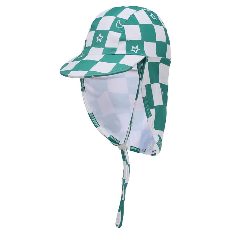 Yilang Badeanzug-Set: Japanischer Teufel Sonnenhut, Badekappe, Umhang mit Nackenschutz, Strandhut