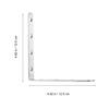 4Pcs Stainless Steel Corner Braces Thickened Right Angle Brackets Furniture Corner Support Heavy Duty Shelf Joint Fasteners