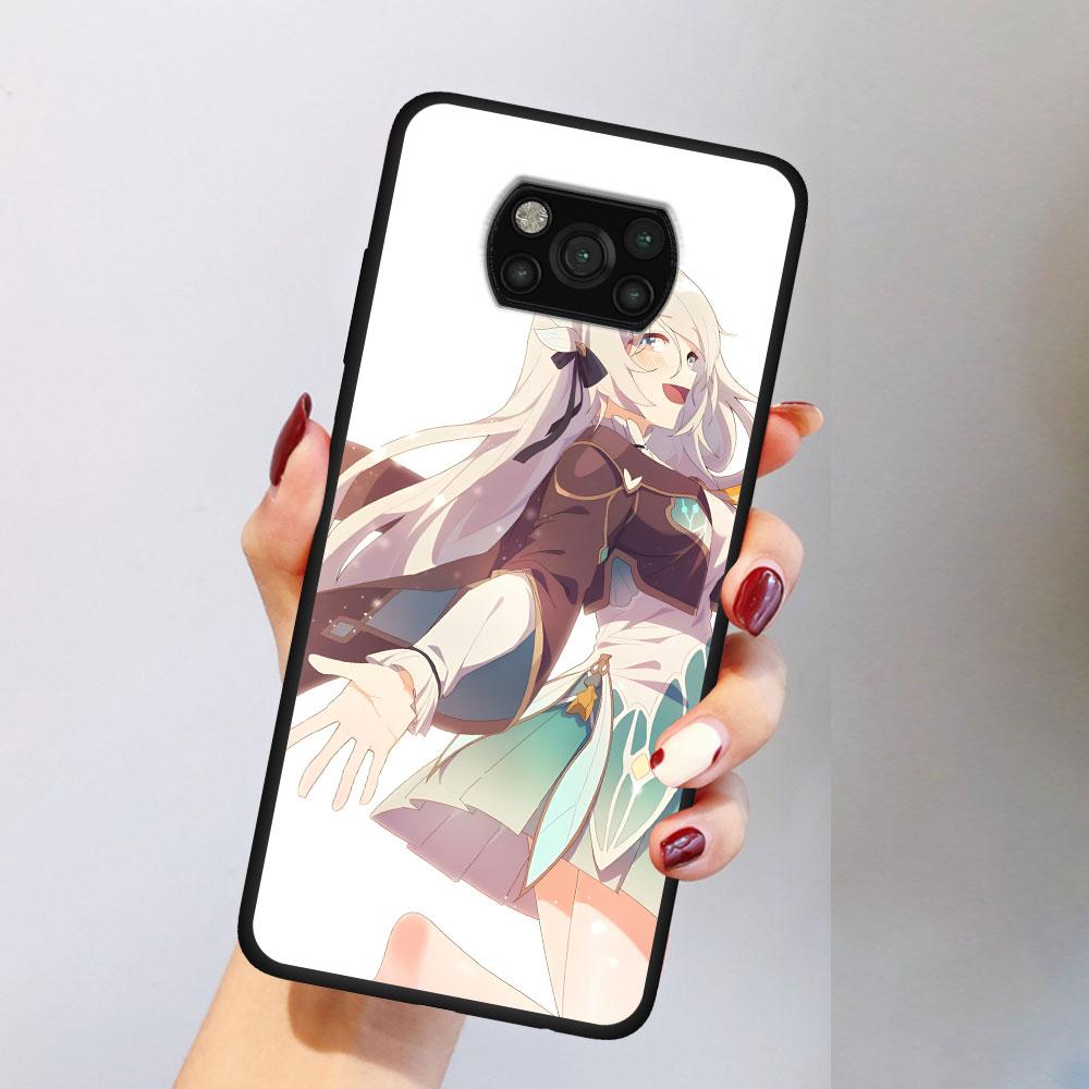 Firefly Honkai Star Rail Case for Xiaomi Poco M5s X3 NFC X5 F3 M4 M3 Pro Black Silicone Soft Phone Cover Coque