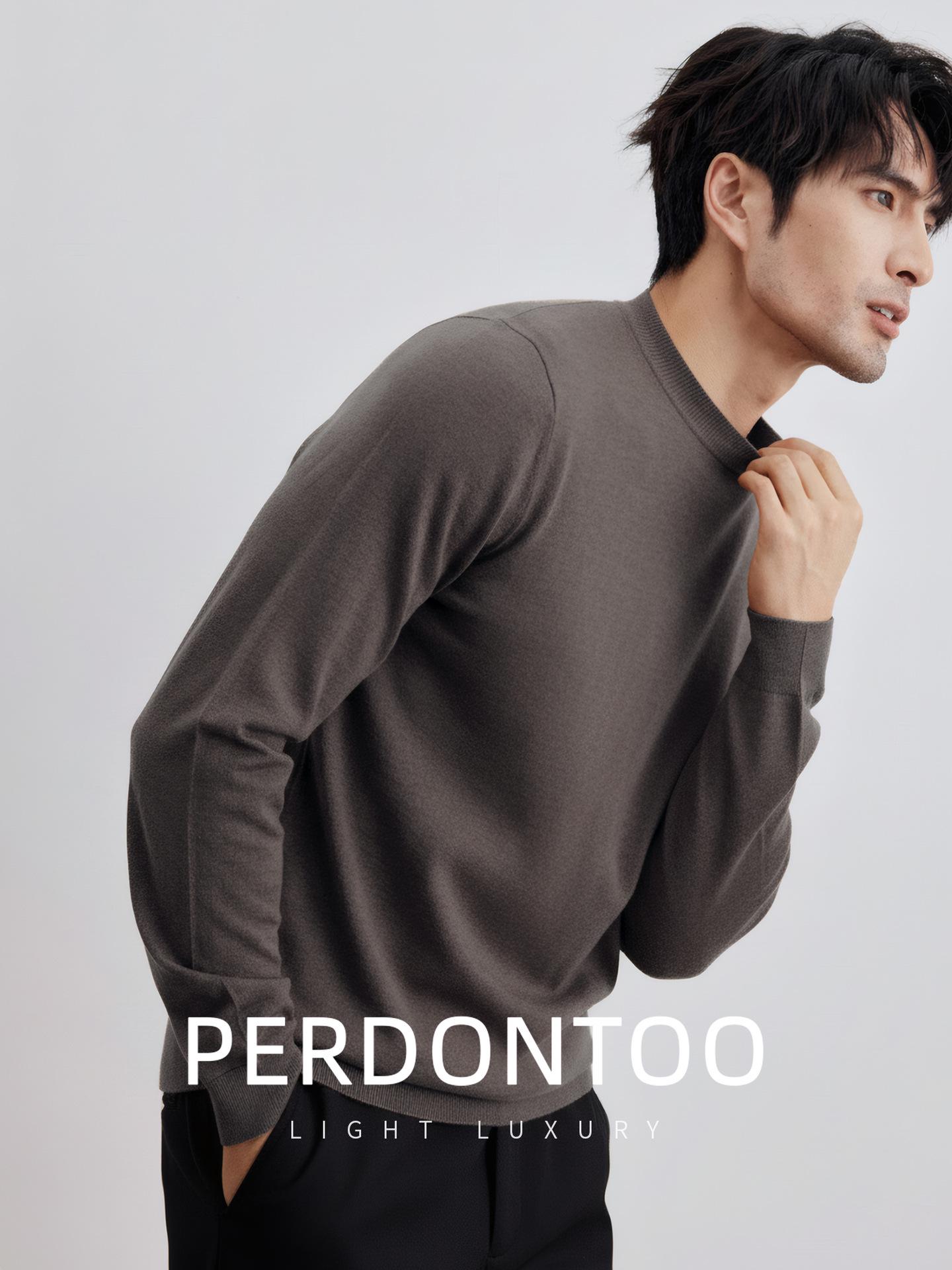 Men s Soft Ribbed Crew Neck Knitwear - Thick, Warm, Versatile Sweater for Autumn/Winter 4XL