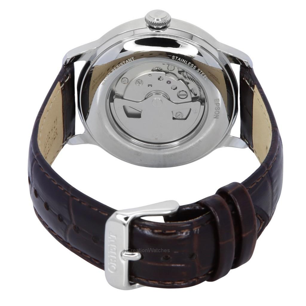 Orient Bambino Version 9 Sun And Moon Phase Champagne Dial Automatic RA-AK0803Y10B RA-AK0803Y30B Men's Watch