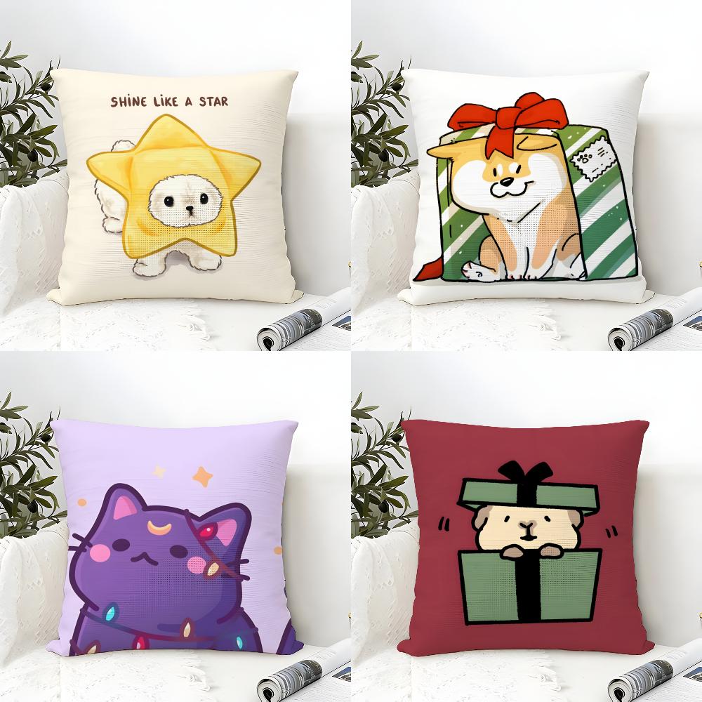 Funny Animals On The Internet Pillow Case Home Living Room Decoration Linen Pillowcover Pillow Cases Cushion Cover