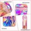 800Pc Resealable Holographic Pen Smell Proof Pouch Zipper Closure Beadable Packaging Bags For Pen Sealable Storage Bag
