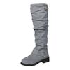 Women's Boots With Over The Knee Slouch Boots Chunky Heel Fashion Mid Calf Boots Boots Women Size 8 Mid