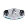 Two-Bolt Oil Feed Flange Adapter AN4 Aluminum Fitting with Silver Finish, Gasket and Bolts for T3 T3/ T04 Replacement and Service Work Part Hardware