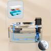 Wireless Induction Pet Water Fountain - 3.2L Infrared Stainless Steel Feeder for Cats