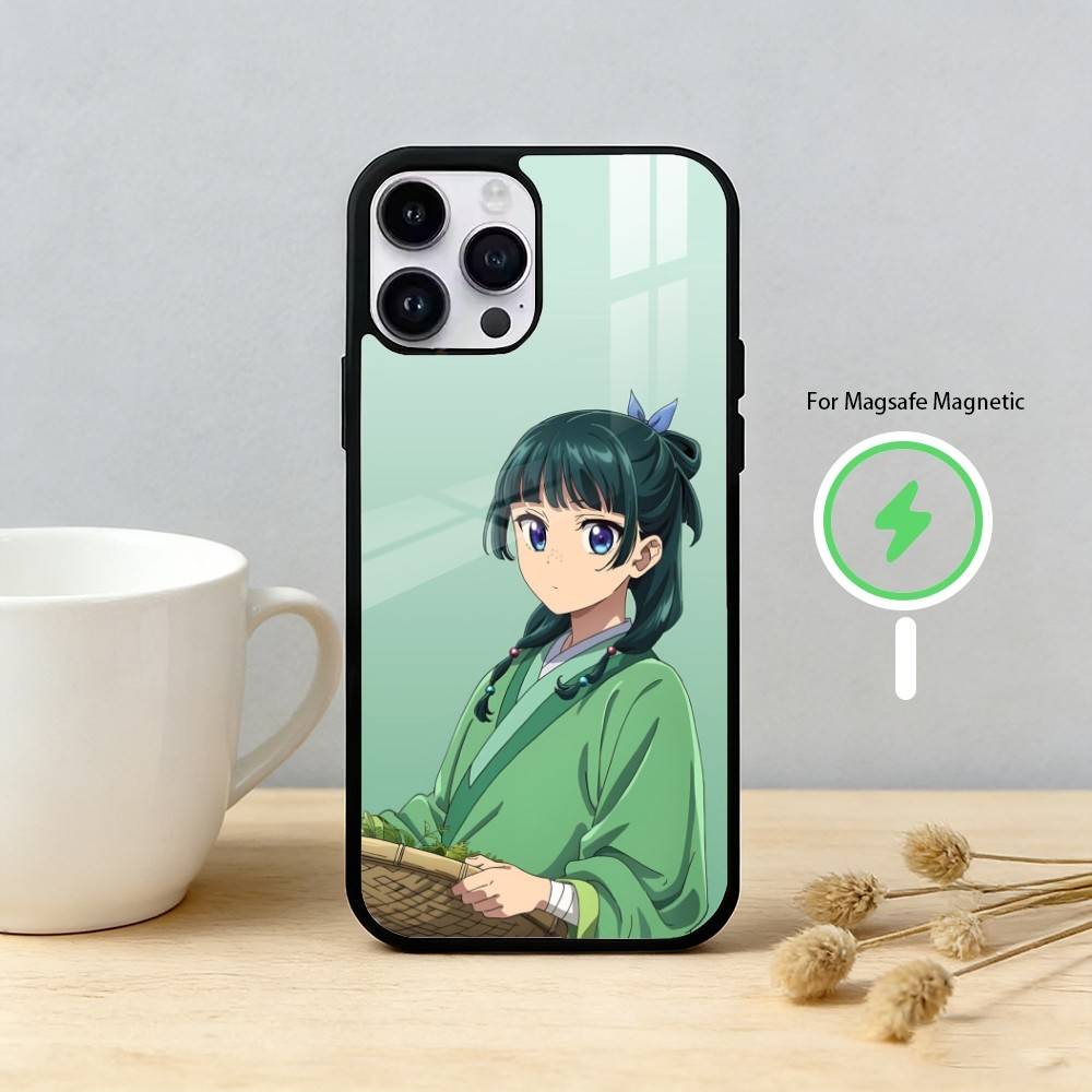 Anime Apothecary Diaries Maomao Handyhülle Für iPhone 17 16 15 14 13 12 Pro Max Plus für Spiegel Kabellose Magnetische Abdeckung