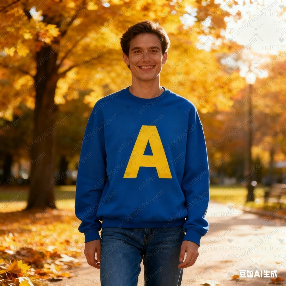 

2025 Men Alvin and The Chipmunks Unisex Casual Sportswear Round Neck Casual Sweatshirt Halloween Costume Women s Pullover Tops XXXL
