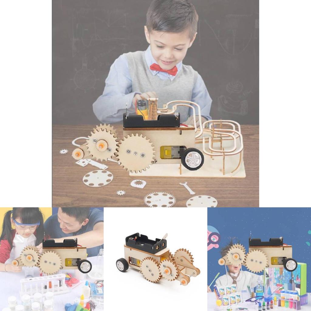 Elementary Student Science Experiment Diy Gear Return Car Handmade Puzzle Children's Technology Assembly Model