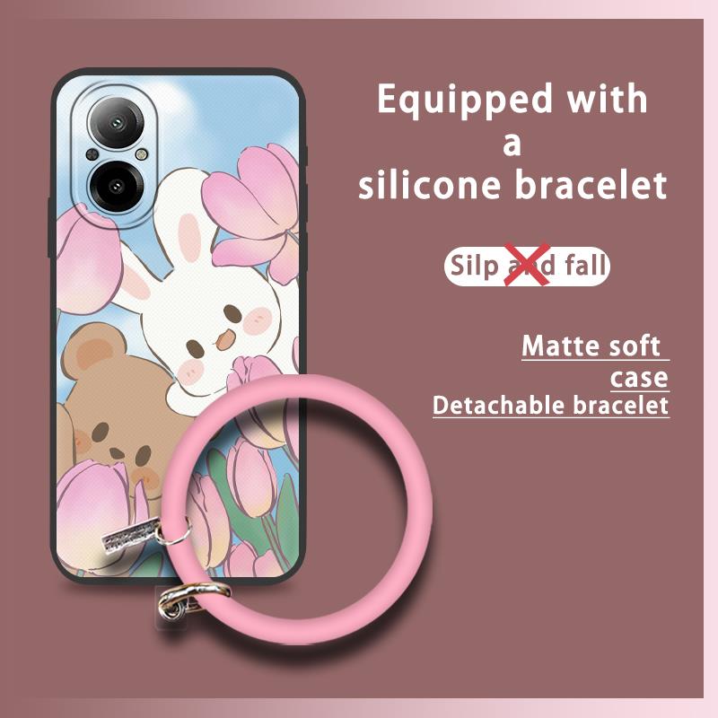 Cute Dirt-resistant Phone Case For Realme C67 4G Anti-knock Soft Case Heat Dissipation Youth Creative Back Cover Funny