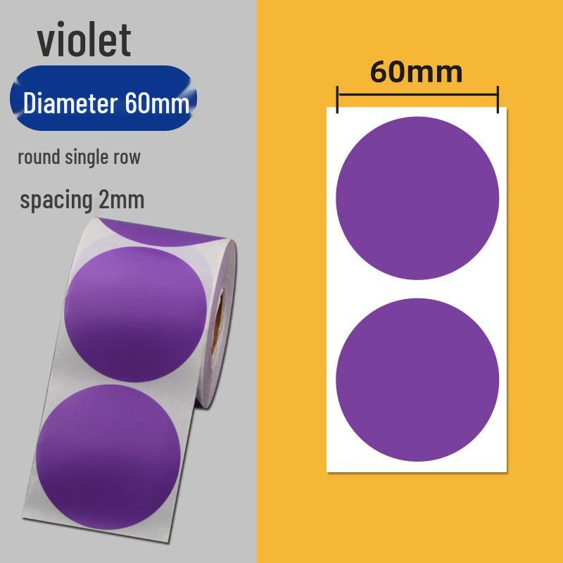 Colorful Self-Adhesive Round Dot Stickers - Writable Small Paper Labels
