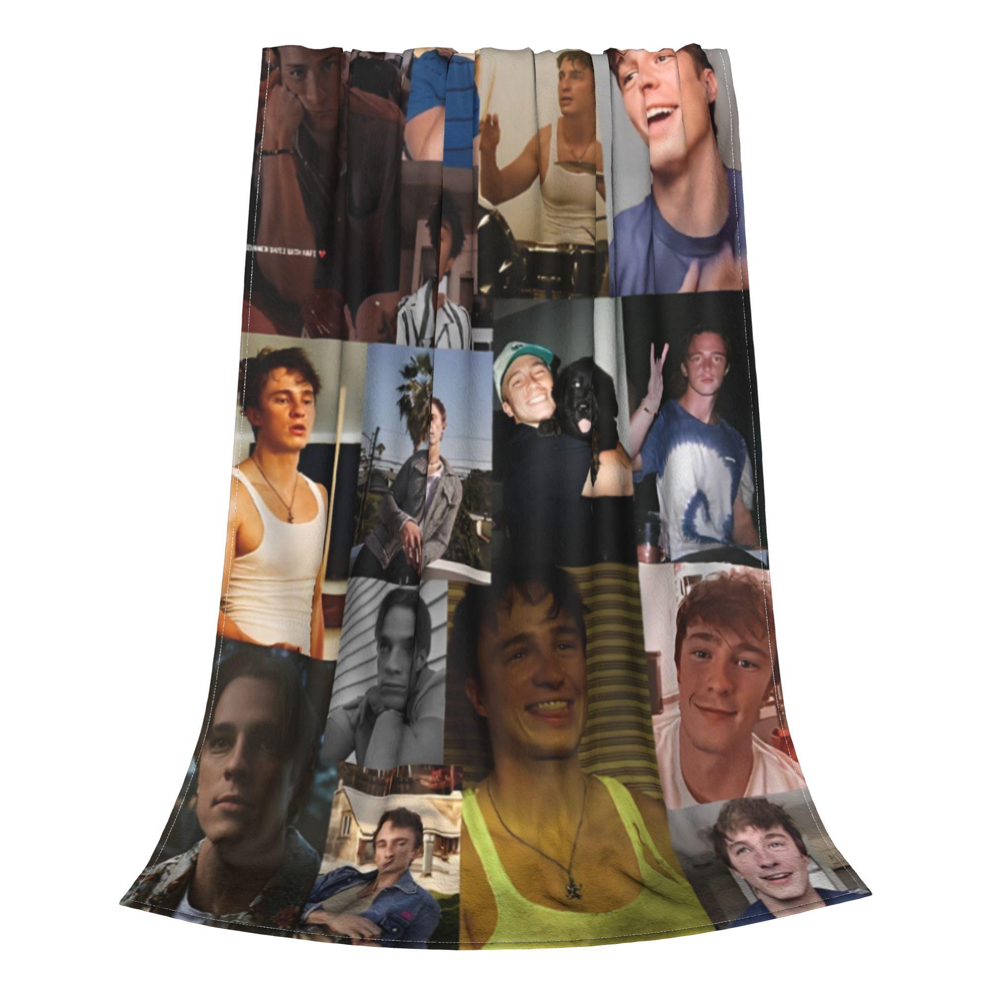 

Drew Starkey Photo Collage Blankets Rafe Cameron Actor Flannel Throw Blankets Home Couch Personalised Ultra-Soft Warm Bedspreads 200x150cm 80x60in