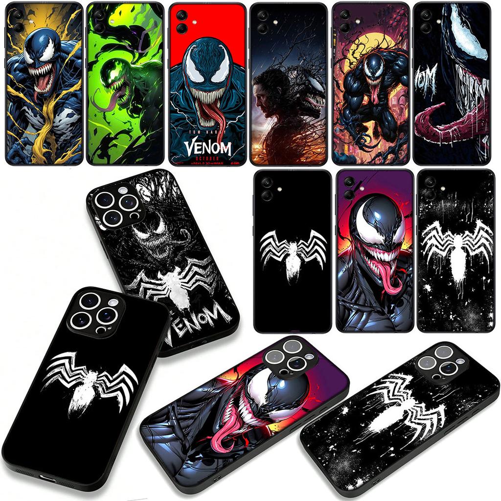 Venom Logo Marvel Phone Cover Case for Xiaomi Redmi Note 14 12 13 ProPlus A3 Pro Plus 12C 13C 14C 5G 4G Casing