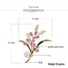 Elegant Chinese Wheat & Pearl Brooch: Crystal Bouquet Corsage