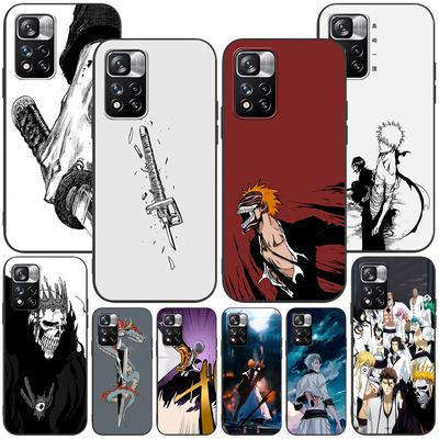 Japanese Anime Bleach Case for Xiaomi Redmi Note 9S 9 8 10 11 Pro 9C 9A 7 8T 7A 8A 10S 11T 11E 9T Black Silicone Phone Cover