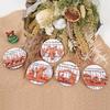 Sticker Magnetico Musicale 3D in Legno per Presepe Decorazione Frigorifero