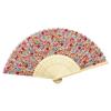 Koji Company Fan Radiant W120 X D20 X 181093 & Handkerchief, Petals, Pink, Approx. H237mm,