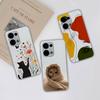 For Oppo Reno 13 Pro Phone Cases Leisure Flower Transparent Back Cover For Oppo Reno13 Pro 13Pro 5G Soft Slim Anti Drop Housing