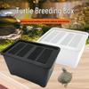 Turtle Breeding Box, Small Aquarium Tank for Fish and Turtle Fry, Plastic Pet Habitat.
