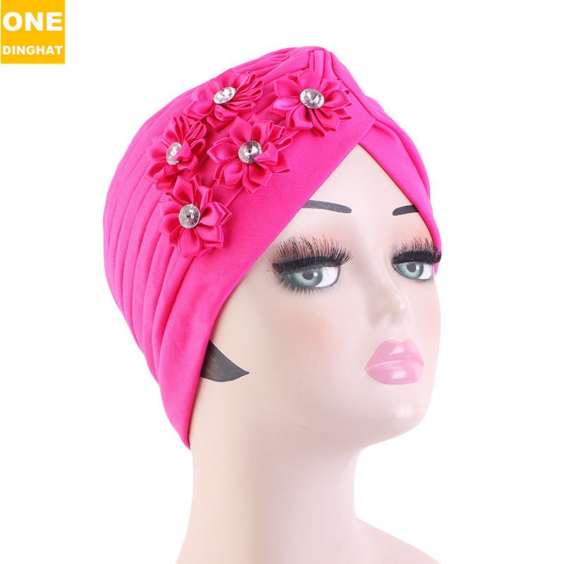 Ethnic Style Flower Accessories Headscarf Hat, Muslim Headscarf Hat, Wedding Hat Jdt-12G