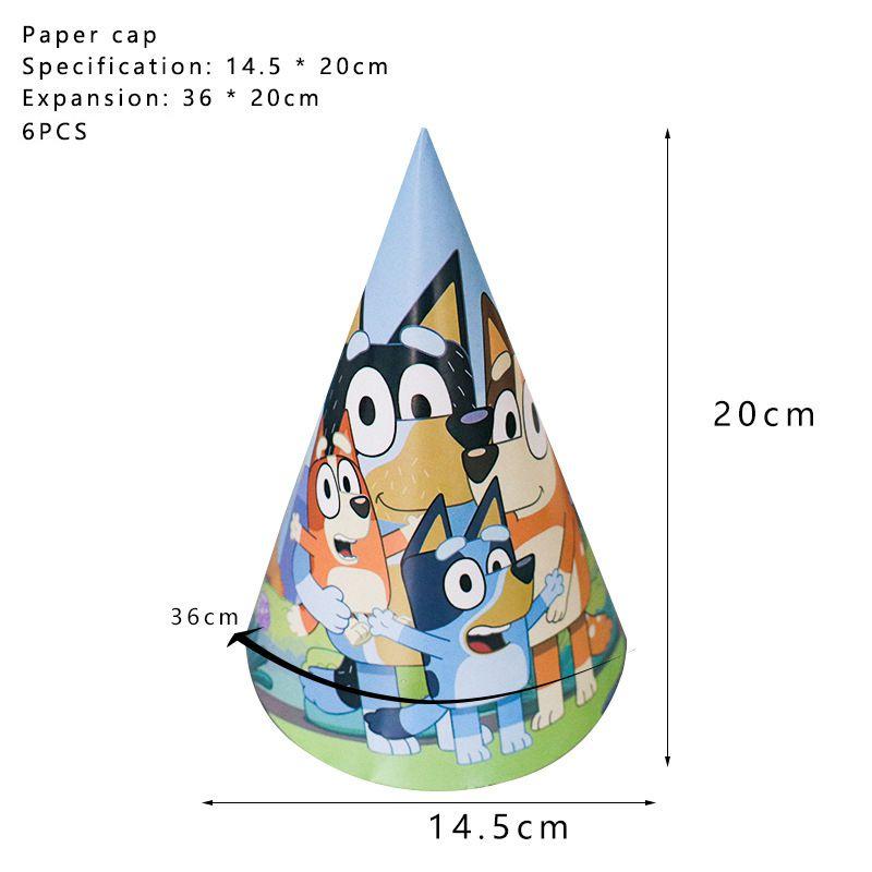 Theme Kids Bluey Birthday Party Supplies Decor Plate Tablecloth Balloon Banner