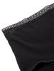 Atsugi Shefree Waist Warm Padded Size L Panties, 86103AS, Black, (28cm Length), Women's