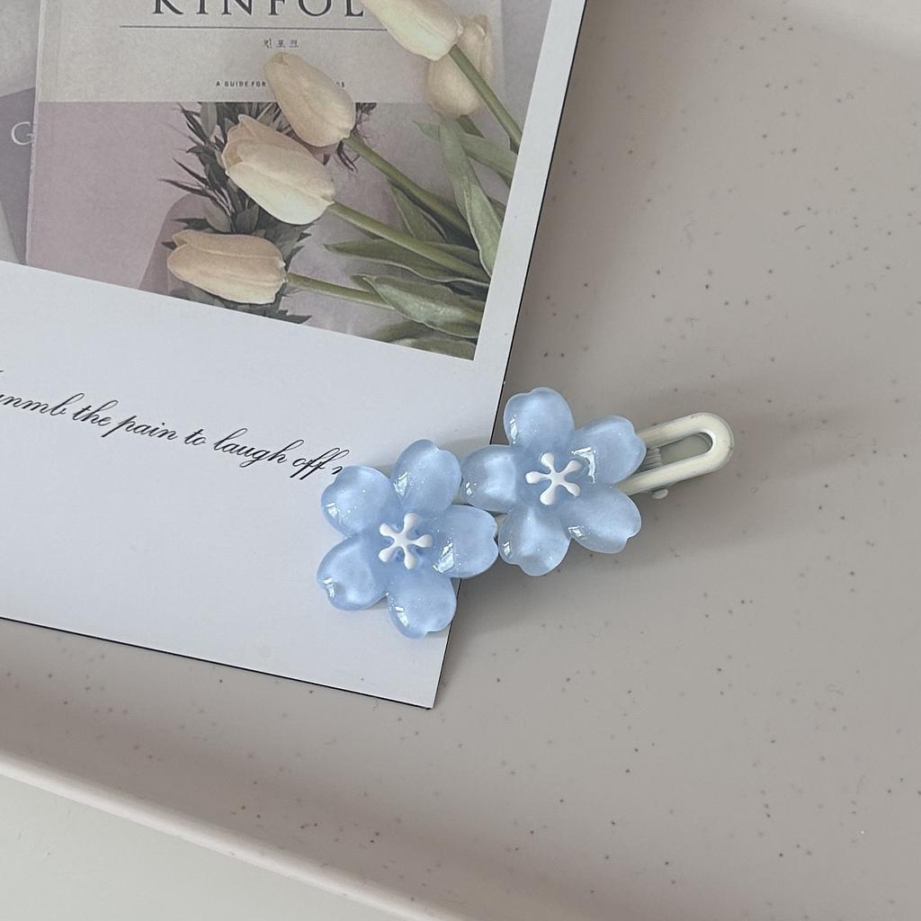 Sweet Cute Cherry Blossom Hair Side Clip Headwear Cute Girls BB Clip Y2K Side Bangs Clip Hair Accessories Fresh Flowers Hairpins