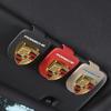 Auto-Emblem Sonnenbrillen-Clip-Halter Leder Auto-Sonnenblenden-Clip für Porsche Panamera Cayenne Taycan 911 718 Macan Carrera-GT 928