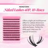 10 Rows Natural Dense False Eyelashes - New Style Individual Segmented Clusters