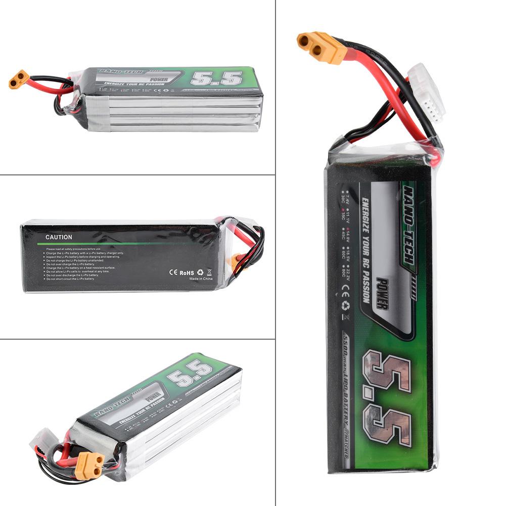 Airtonk POWER 5500mAh 14.8V 35C XT60 Plug LiPo Battery for RC CarAirplaneBoat