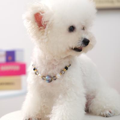 Haustierzubehör Hund Katze Halskette Schmuck Haustier Zubehör Schleierkraut Kristall Perlen Halskette