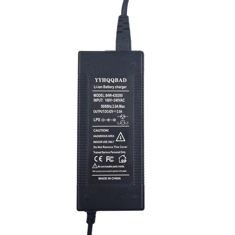 36V Charger 42V 2A  lithium battery charger for 36V lithium battery pack with 4-Pin XLR Socket/connector