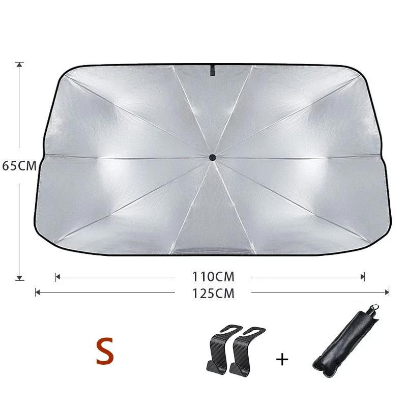 2025 New Car Sun Shade Protector Parasol Auto Front Window Sunshade Covers Interior UV Ray Windshield Protection Car Accessories