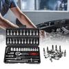 46 Piece Car Repair Tool Set Professional Motorcycle Toolbox Ratchet Wrench Socket Combination Sleeve Auto Maintenance Kit