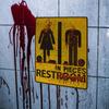 Halloween Toilet Decal Door Horror Stickers Create a Haunted House and Performances Prop with Quality Materials