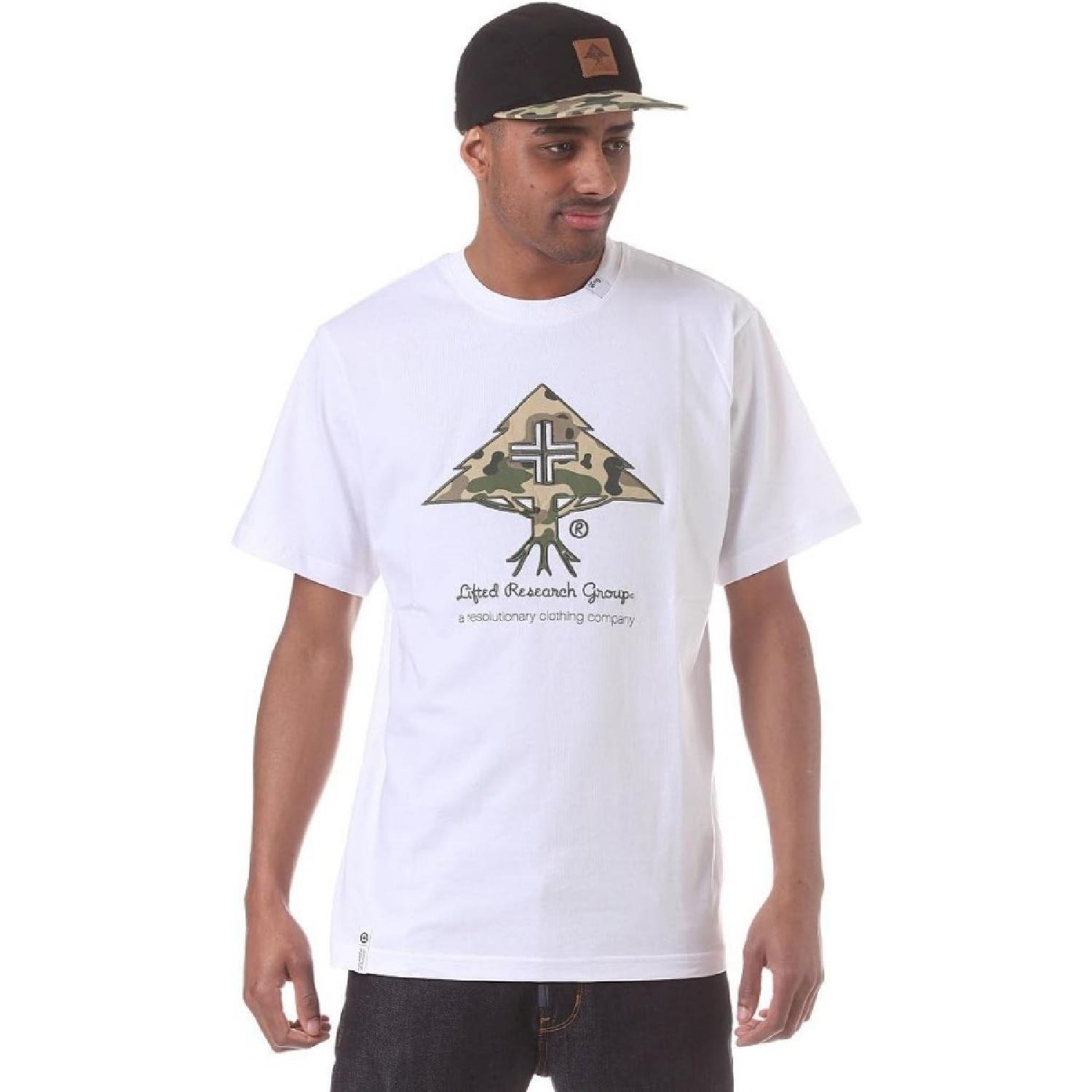 LRG Men s Panda Camo Knit T-Shirt S белый