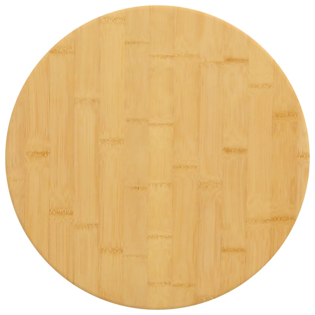 Vidaxl Blat Do Stołu, Ø50X2,5 Cm, Bambusowy