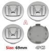 58/69mm Car Wheel Hub Center Caps 4PCS ABS Wheel Rim H Logo Cover for Honda  Civic Accord CR-V Fit Auto Exterior Accessories ajk256