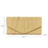Pleated Stripe Glitter Evening Handbag for Women